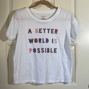 NWT Mighty Fine Message Tee